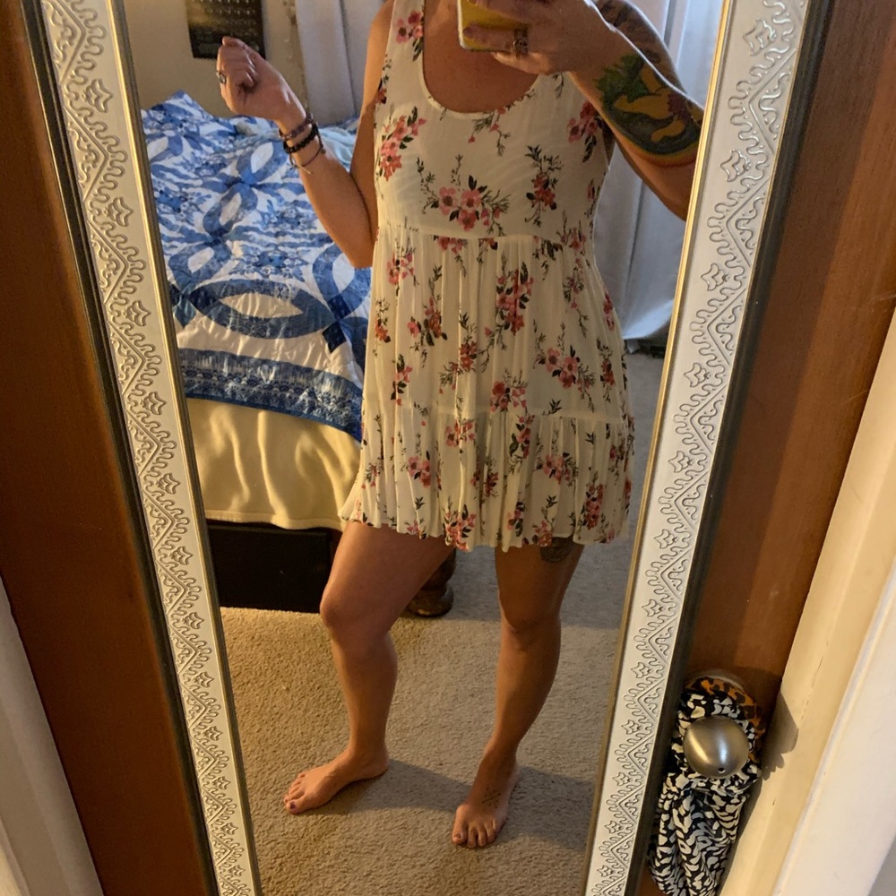 White babydoll dress